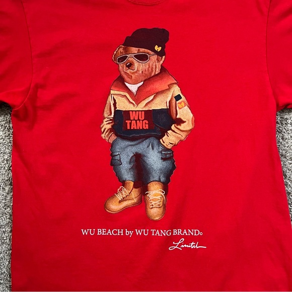 🔥🔥🔥 WU-TANG SHIRT SIZE LARGE WU BRAND POLO BEAR WUTANG RZA GZA - Picture 6 of 11